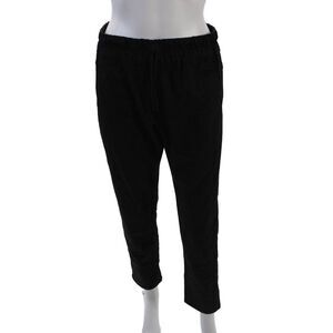 Flog Womens Geometric Print High Rise Slim Leg Pants Black Grey Size 30